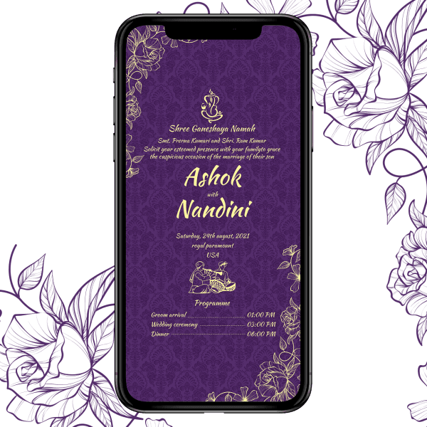Invites Cafe Hindu Wedding Invitation 003