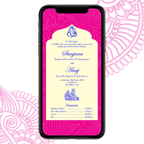 Invites Cafe Hindu Wedding Invitation 008