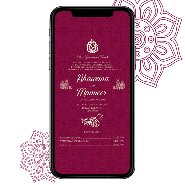 Invites Cafe Hindu Wedding Invitation 009