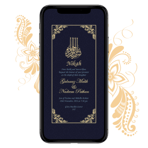 Invites Cafe Muslim Wedding Invitation 002