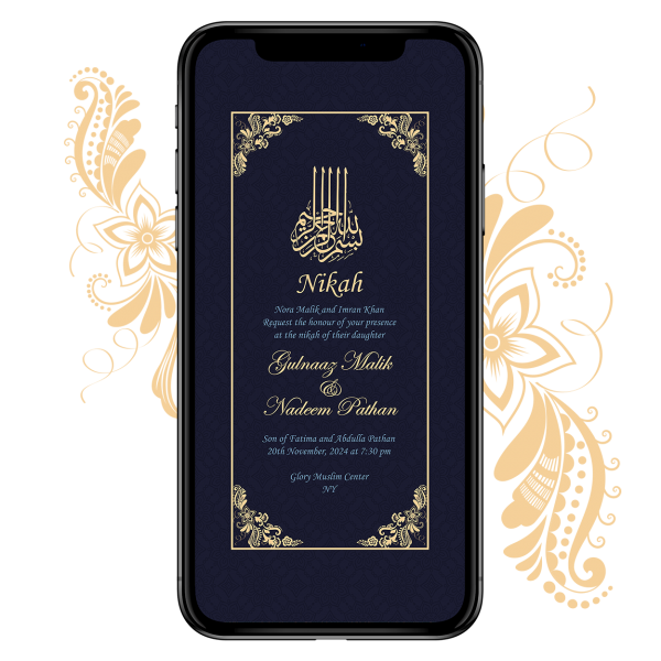 Invites Cafe Muslim Wedding Invitation 002