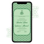 Invites Cafe Muslim Wedding Invitation 006
