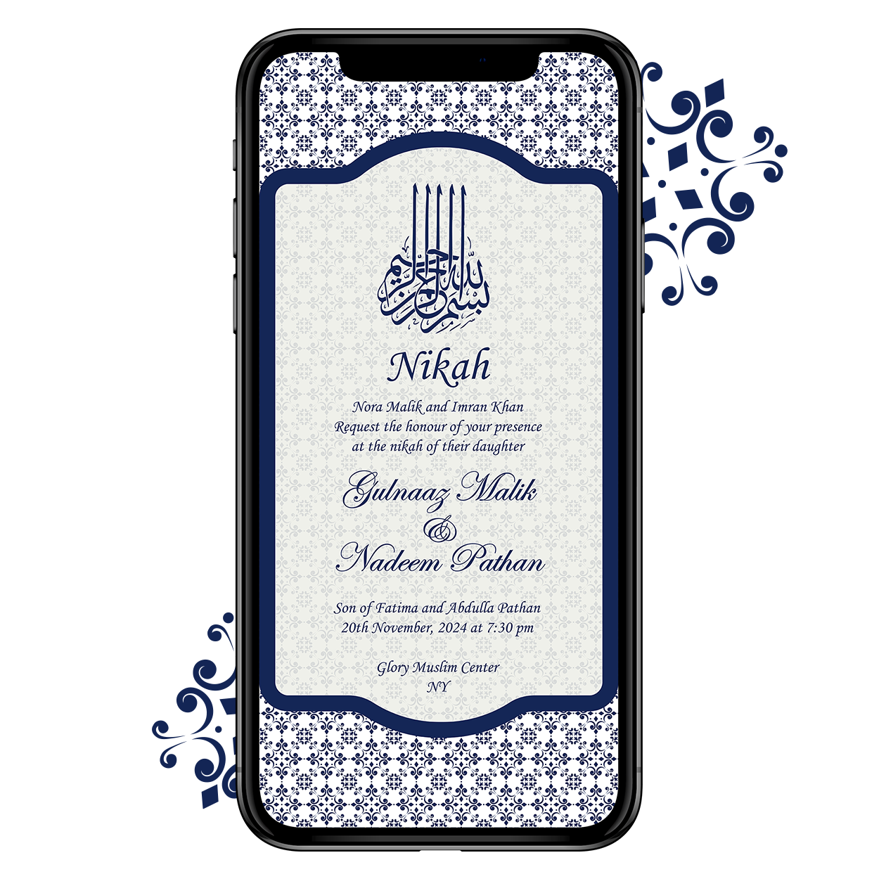 Muslim wedding cards online