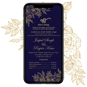 Invites Cafe Sikh Wedding Invitation