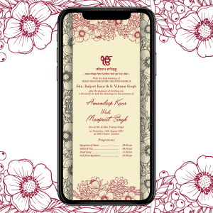 Invites Cafe Sikh Wedding Invitation 005