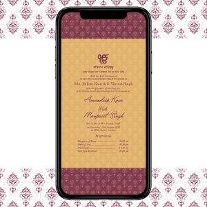 Invites Cafe Sikh Wedding Invitation 006