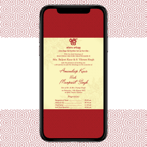 Invites Cafe Sikh Wedding Invitation 007