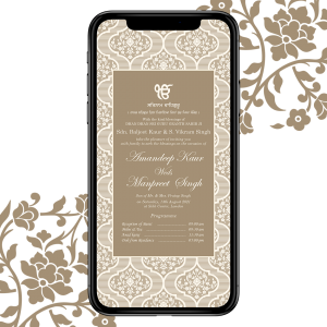 Invites Cafe Sikh Wedding Invitation 010