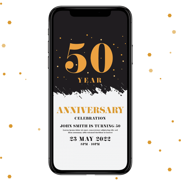 Invites Cafe Anniversary Invitation 003