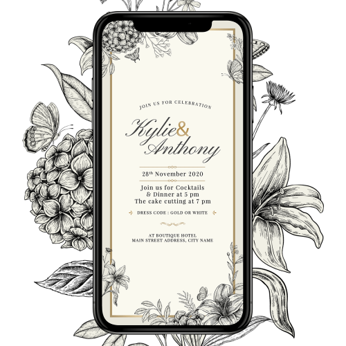 Invites Cafe Anniversary Invitation 006