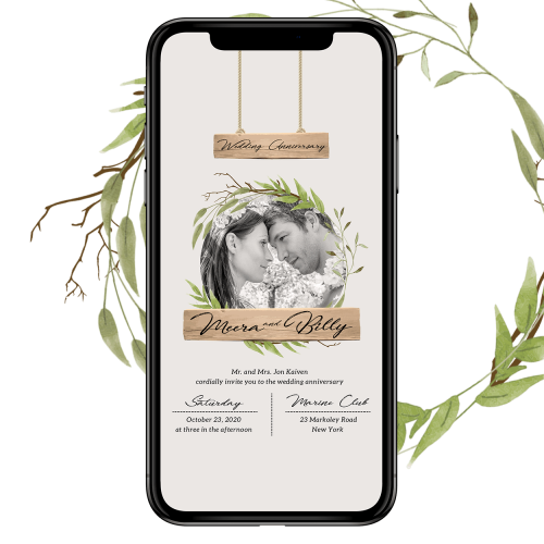 Invites Cafe Anniversary Invitation 007