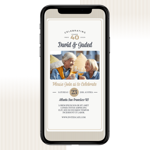 Invites Cafe Anniversary Invitation 009