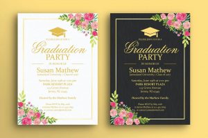 Graduation party invitation card