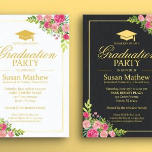 Graduation party invitation card