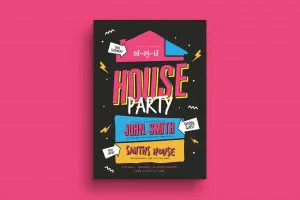 house party invitation card