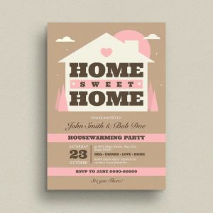 house party invitation card