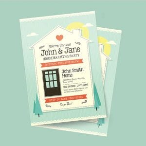 house party invitation card