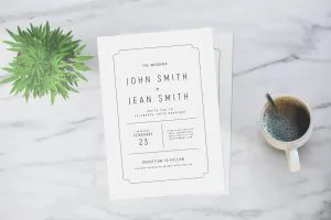 wedding invitation card