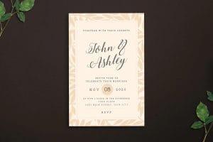 wedding invitation card