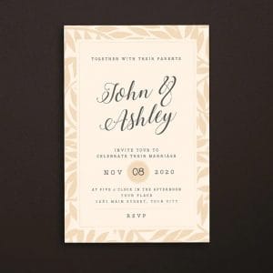 wedding invitation card