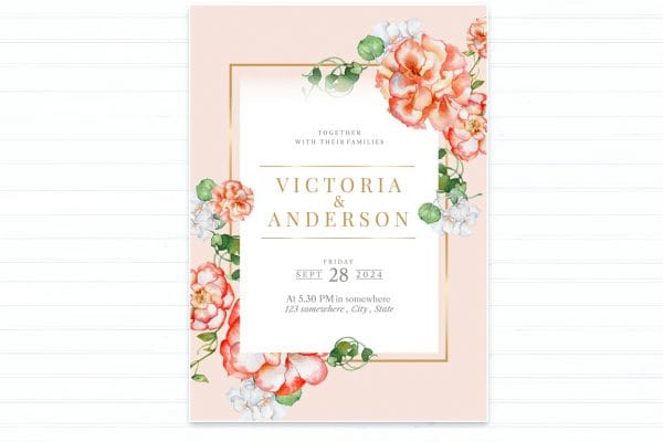 Christian Wedding Invitation Card