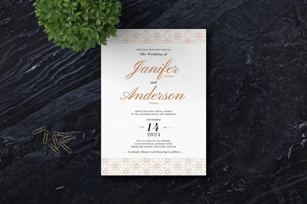 Christian wedding invitation card