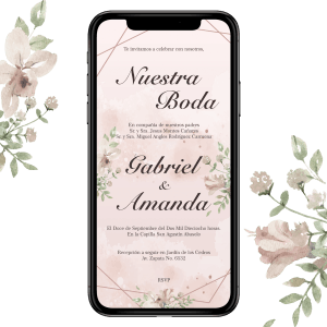 Spanish Wedding Invitation 001