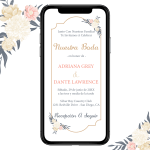 Spanish Wedding Invitation 005